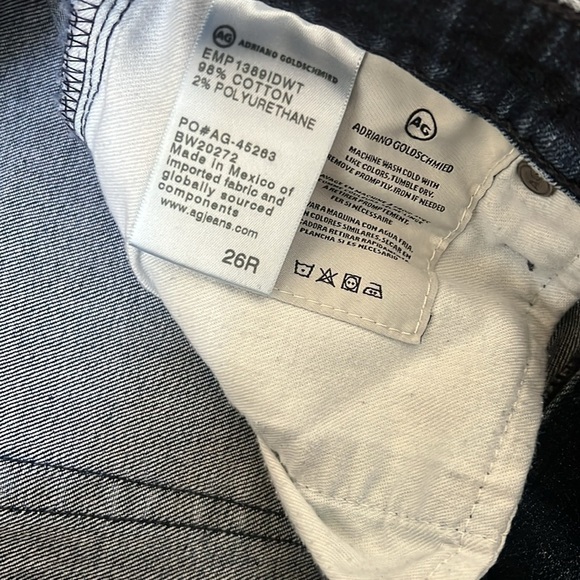 AG Adriano Goldschmied The Legging Ankle Blue Jeans Super Skinny Denim Size 26 R - Picture 2 of 9
